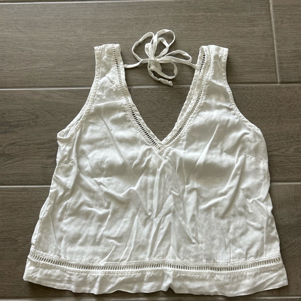 Bella Dahl White V-Neck Camisole
